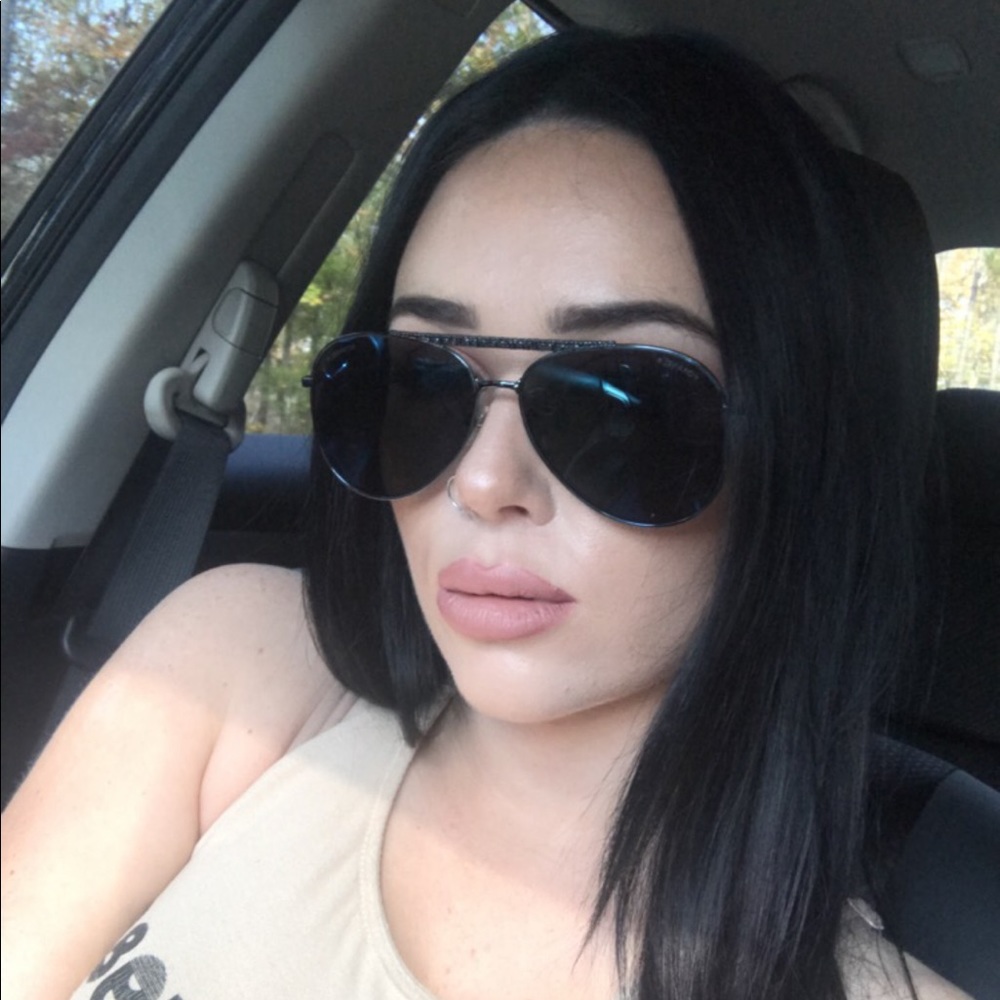 Navy blue Chanel Aviators